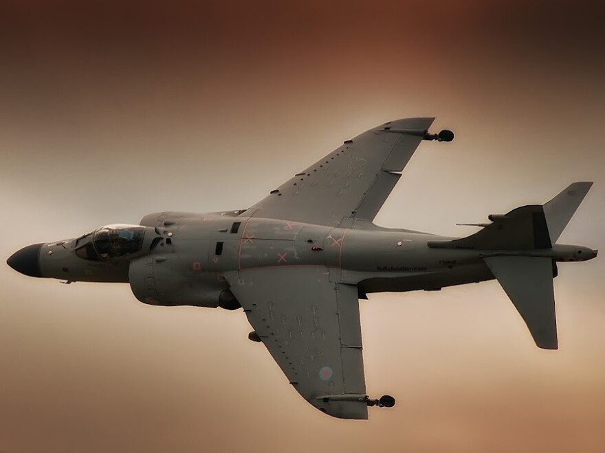 Art Nalls flies his rare 1979 Sea Harrier. Since he restored it, Nalls has flown it at air shows across the country.