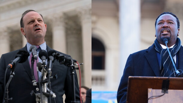 Republican Attorney General Alan Wilson and S.C. Rep. Jermaine Johnson, D-Richland, will square off in what is expected to be their only debate on Oct. 6 before the Nov. 3 general election. (AP Jose Luis Magana and Meg Kinnard)
