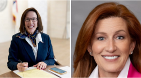 Headshots of two women