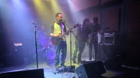 The Musical Family Tree Local Music Showcase was on November 8th at The 808. A band plays on stage.