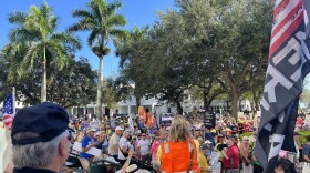 A large crowd gathered early in Collier County.