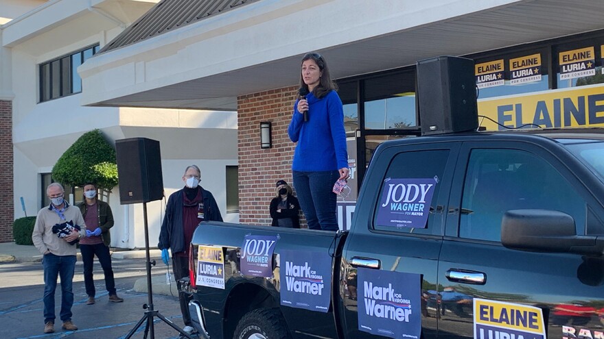 Photo by Sam Turken/WHRO. Democratic Rep. Elaine Luria will keep her congressional seat representing parts of southeast Virginia.