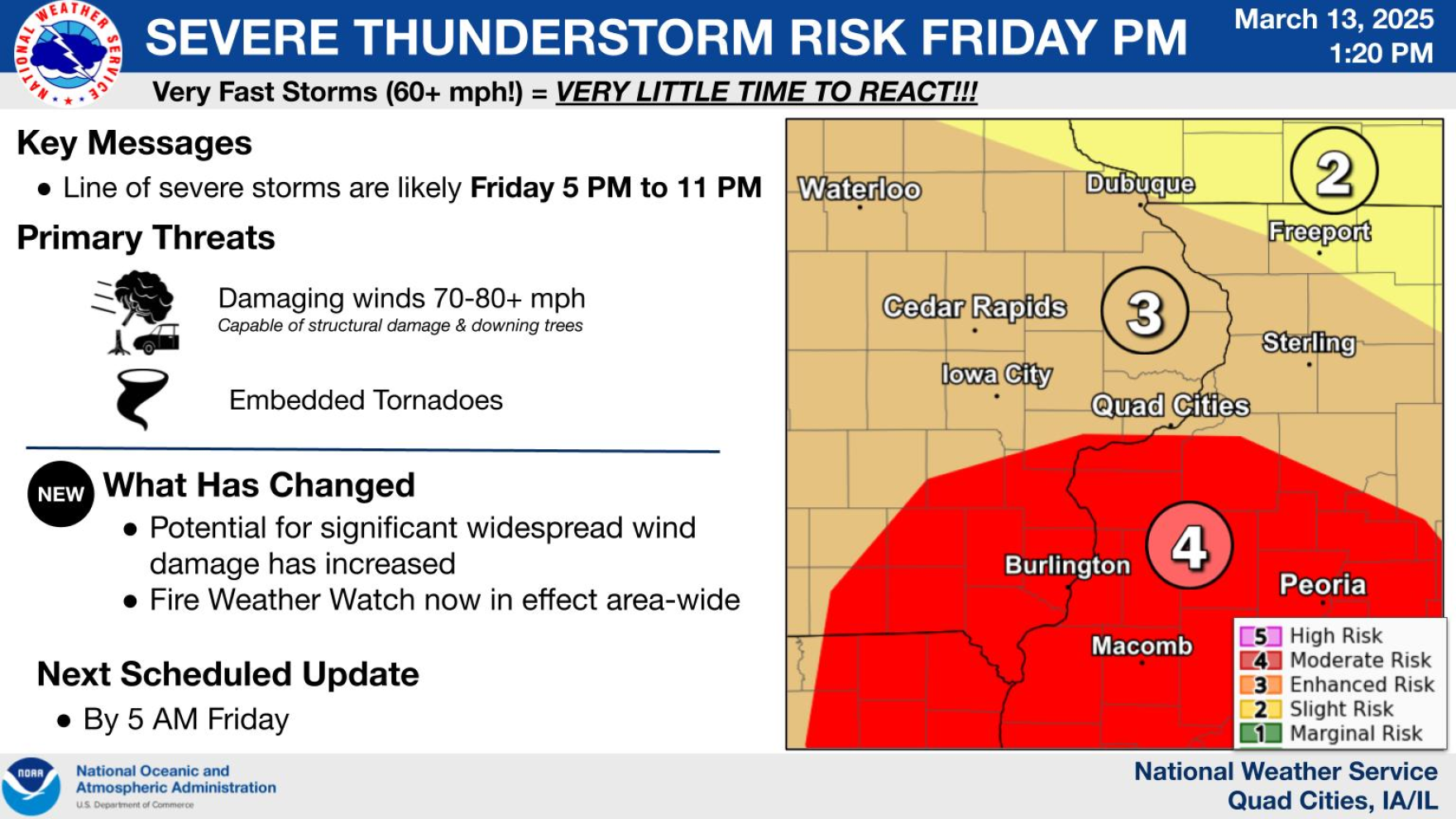 Severe evening storms to roll through Quad Cities region Friday | WVIK ...