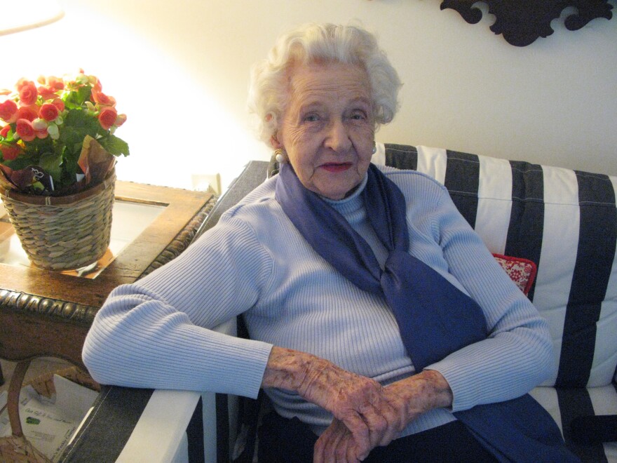 Frances Kolarek turns 99 next week. She was born three years before women won the right to vote. This election she cast her ballot for Hillary Clinton.