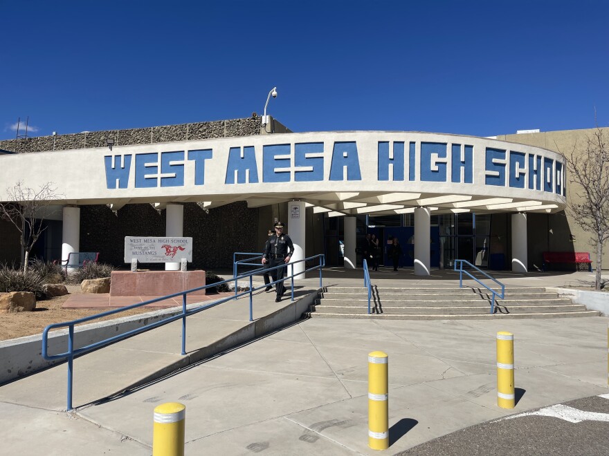 West Mesa High School, Where Gov. Lujan Grisham signed 4 bills on public safety.