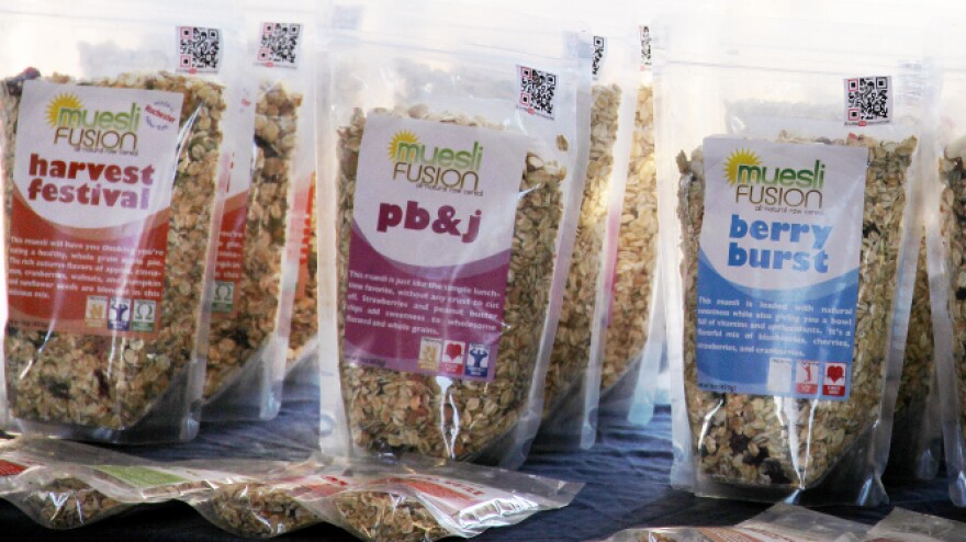 <p>Muesli Fusion for sale at the Rochester Public Market in Rochester, N.Y. Being a local brand has served owner Ian Szalinski well, but he has bigger plans for his cereal business. </p>