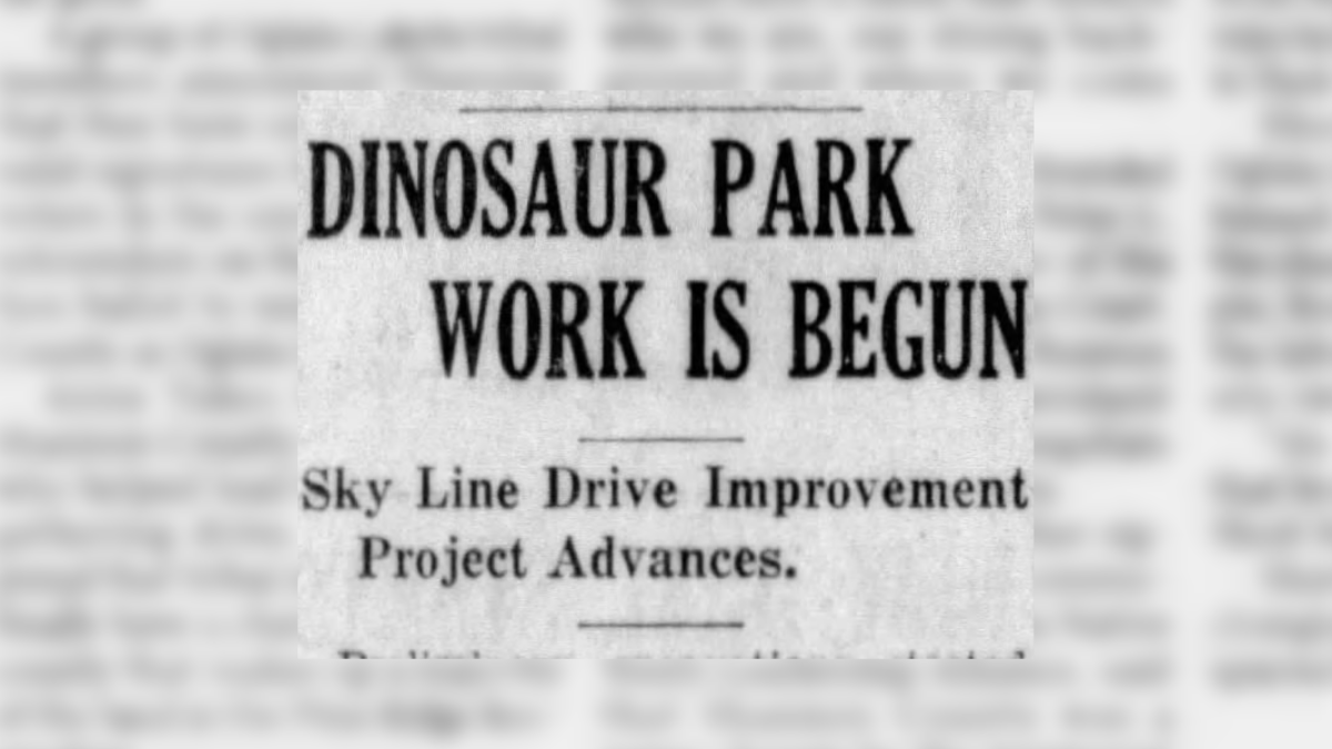 Dinosaur Park Dedicated | South Dakota History - Vimarsana News
