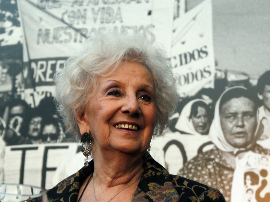 Estela de Carlotto's daughter Laura was killed in 1978.
