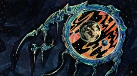 The artwork for VHOL's<em> Deeper Than Sky</em> perfectly illustrates the shredded cosmos the album explores.
