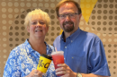 Rep. Chuck Edwards, right, and his wife, Teresa Edwards, in a photo shared by the congressman's congressional office July 13, 2026.