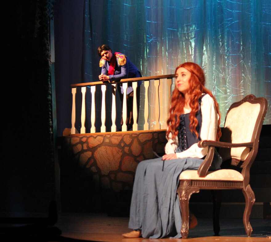 Braden Heckman and Katt Torres during 'If I Only' quartet in 'The Little Mermaid.'