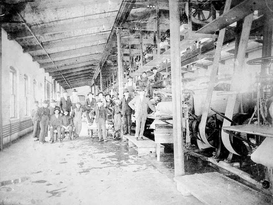 Papermaking Floor at the Rhinelander Paper Company around 1905
