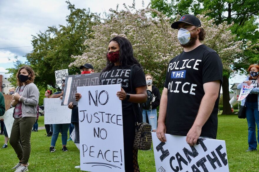 Katie Feeney, who grew up in Johnson, center, said she's experienced racism in Vermont.