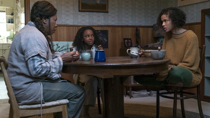 Superpowers are matrilineal in <em>Fast Color. </em>From left, Lorraine Toussaint as Bo, Saniyya Sidney as Lila and Gugu Mbatha-Raw as Ruth.