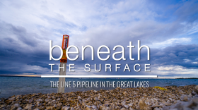 Title screen of 'Beneath the Surface.'