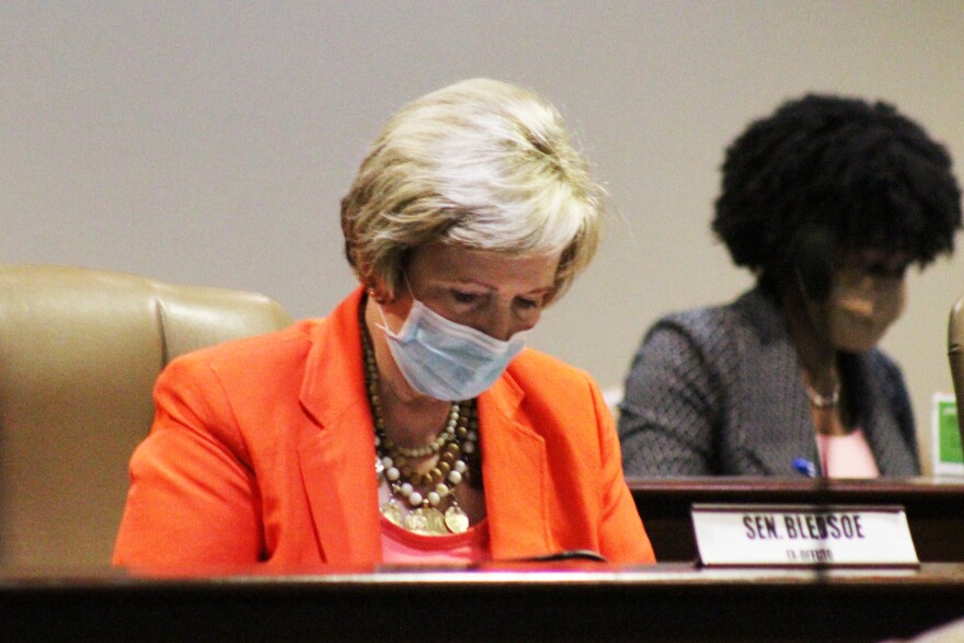 An Arkansas state senator has tested positive for the coronavirus, marking the 7th virus case among lawmakers in the past week. Sen. Cecile Bledsoe tested positive Sunday for the virus. That's according to Senate President Jim Hendren. Bledsoe is the late