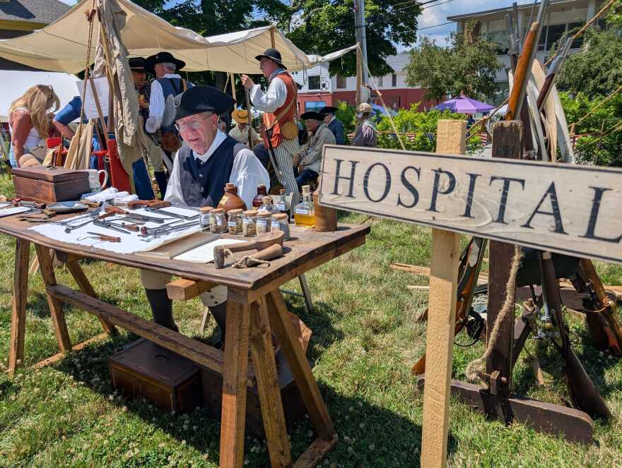 Barry Corriveau, retiree and historian enthusiast, said the odds of surviving a bullet wound from the battlefield was rough. Soldiers either died because they couldn't get to a doctor or sometimes died because they did.