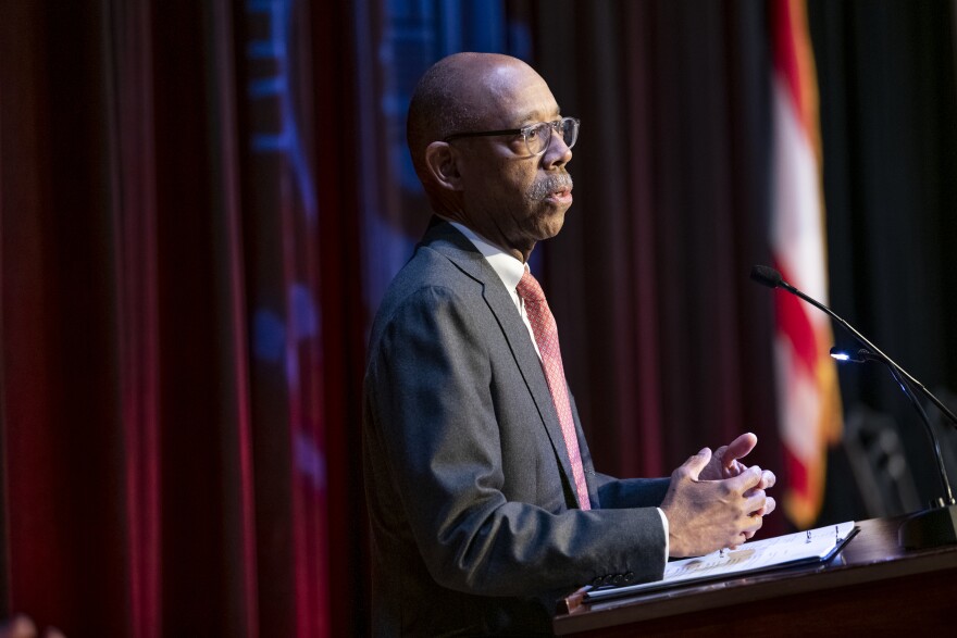 Ohio State president Michael Drake is leaving his position at the end of the school year.