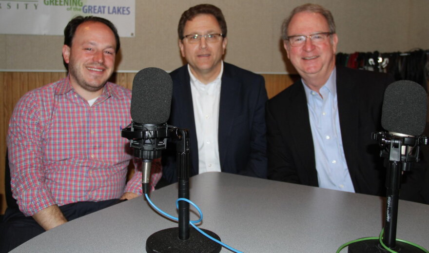 left to right: Matt Grossmann, Arnold Weinfeld, Charles Ballard