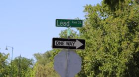 Lead street sign