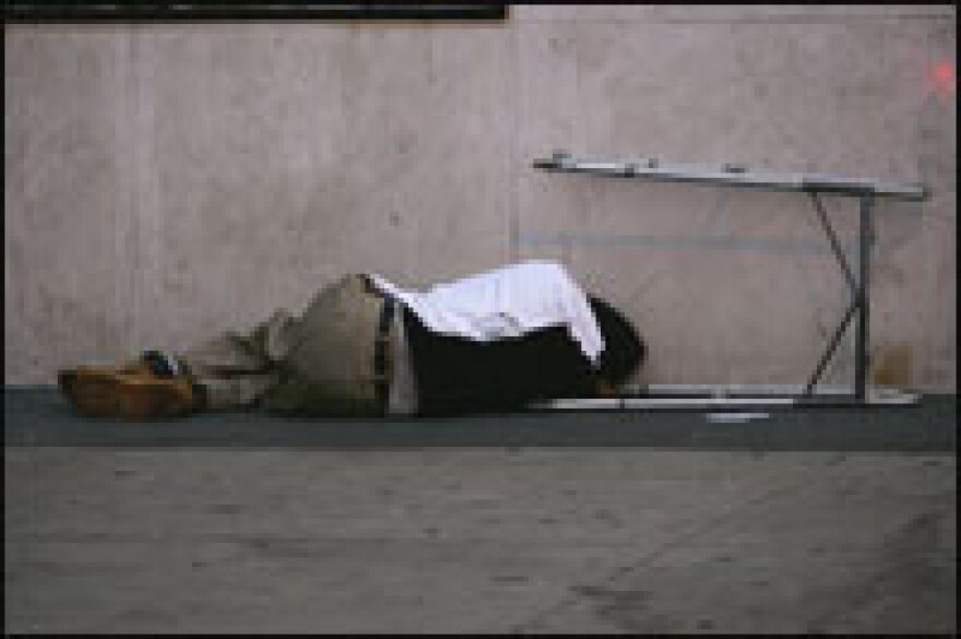 By about 5 a.m., Skid Row dwellers usually rise and move to avoid getting into trouble with the police.