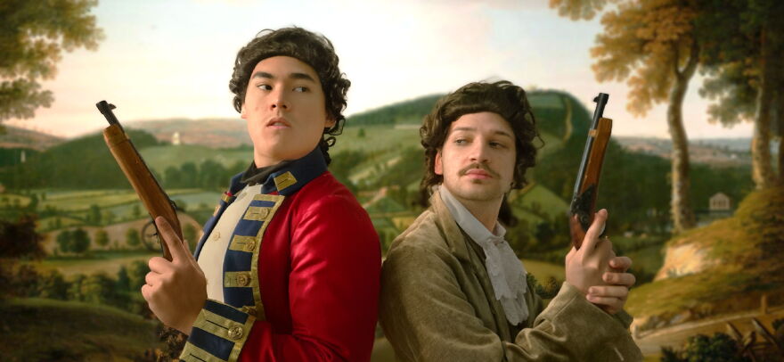Ian Buttion is Captain Jack Absolute, with Cooper Stone in the role of Faulkland.