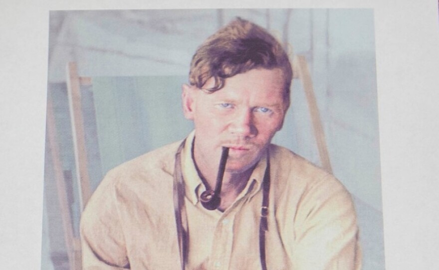 Colorized photo of Carl Blegen