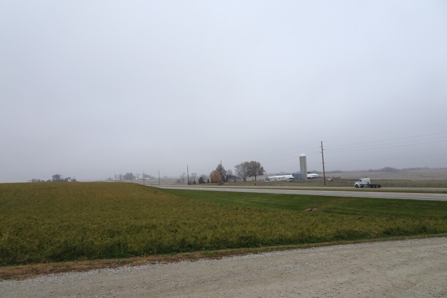 The view north from Bob Lager's farm off Highway 71 in Maryville, Missouri.