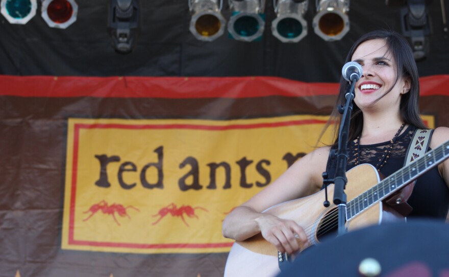 Lead singer Molly Rose from Underhill Rose at Red Ants Pant on Saturday, July 30, 2016.