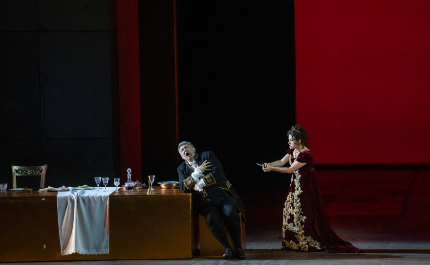 A scene from Puccini’s ‘Tosca’ from China’s National Centre for the Performing Arts 