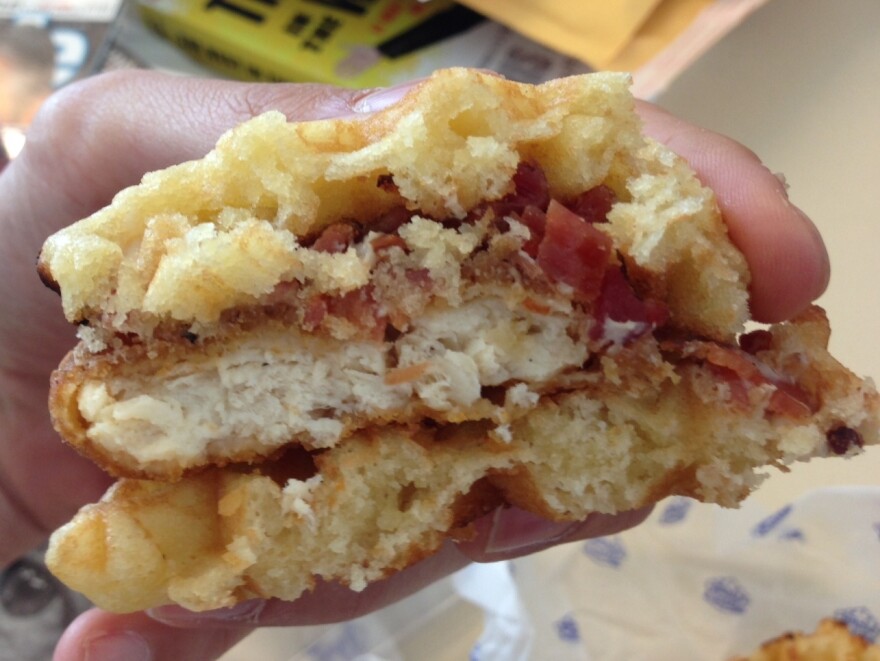Waffle is one of few foods you can pronounce when you have that food in your mouth.