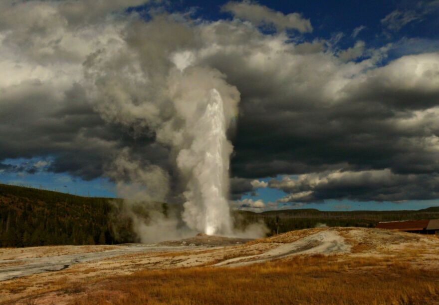 Old Faithful in Yellowstone National Park 