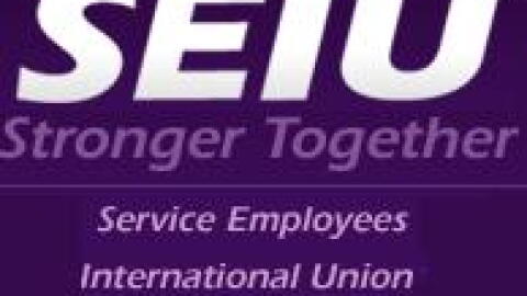 Logo of the Service Employees International Union.