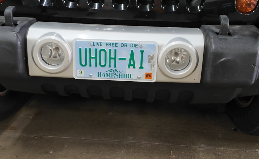 Vanity plates are all over New Hampshire.