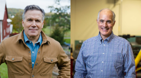 U.S. Senate candidates Dave McCormick, left, and Bob Casey, right.
