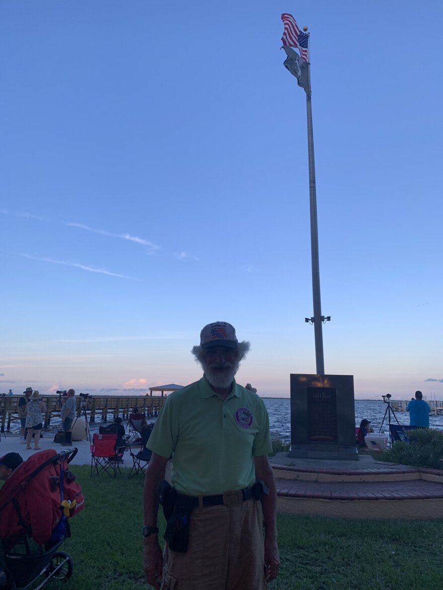 An image of Ozzie Osband at Space View Park ahead of the Inspiration4 mission.