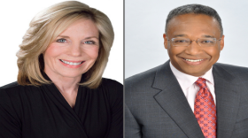 Former WCPO-TV co-anchors Carol Williams and Clyde Glray