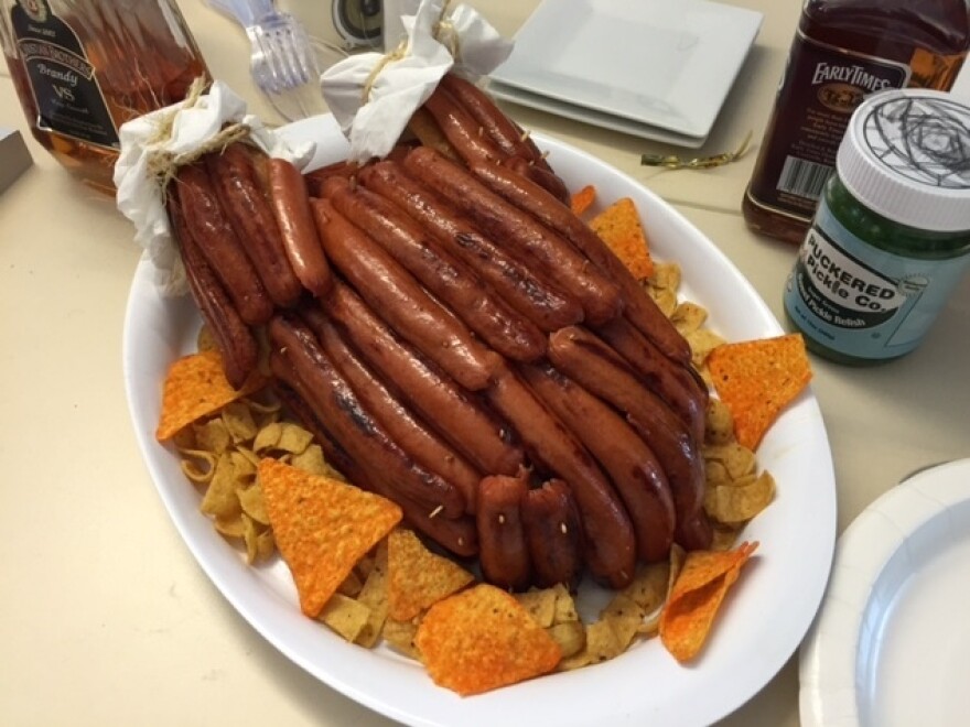 It's hard to determine which is less appetizing: the term "Hot Durkey" or the food itself.