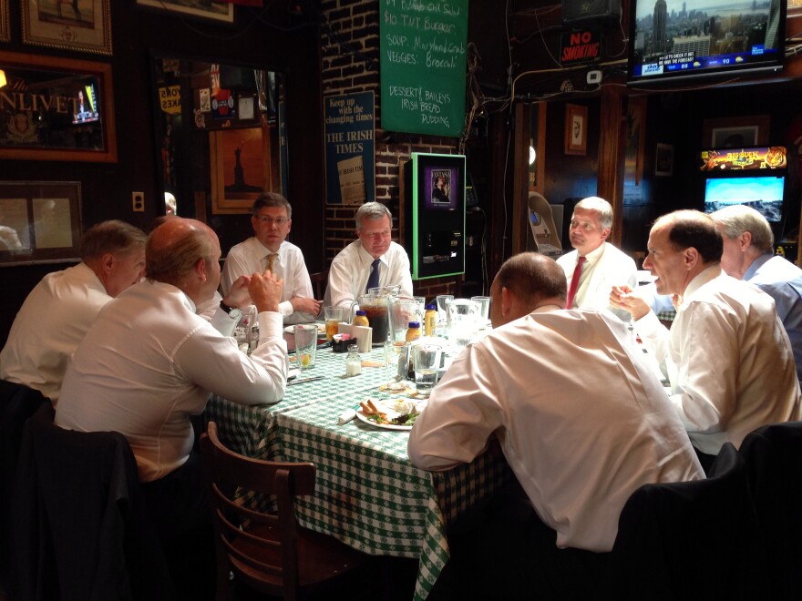 Lawmakers meet to discuss an overhaul of the tax code at Kelly's Irish Times on Capitol Hill.
