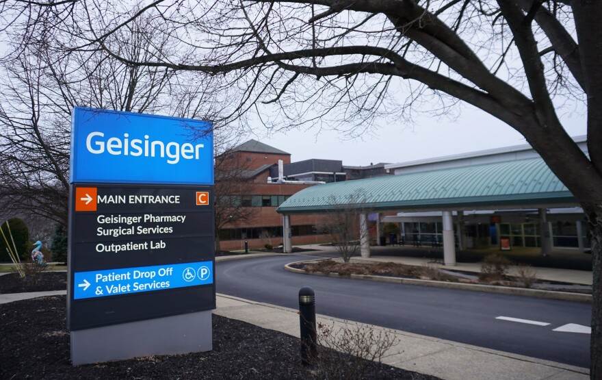 The outside of the Geisinger hospital in Lewistown, Pa. Geisinger officials say their Scenery Park and Gray's Woods locations in State College are outpatient centers of the Lewistown hospital, which is about 40 minutes away from State College. The Pennsylvania Department of Health limits how far away an outpatient emergency department can be, but there is no distance limit for hospital outpatient clinics.