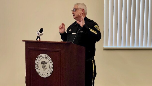 Steuben County Sheriff James Allard addresses concerns with county ICE and U.S. Marshals Service agreements.