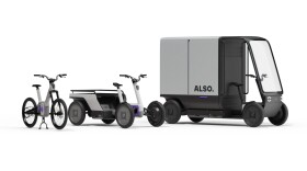 An electric bike, electric quad vehicle, and another electric quad vehicle
