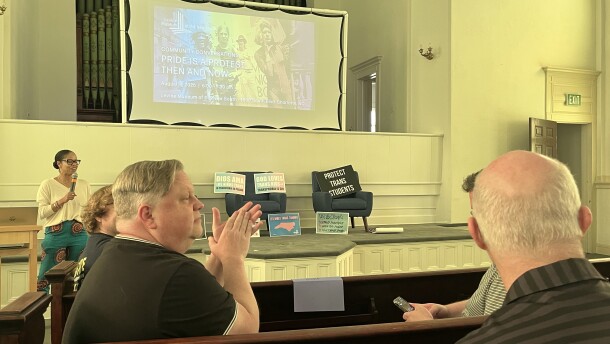About two dozen people gathered Tuesday night ahead of Charlotte Pride for breakout sessions that explored the history of Pride, the challenges faced now, and growth.