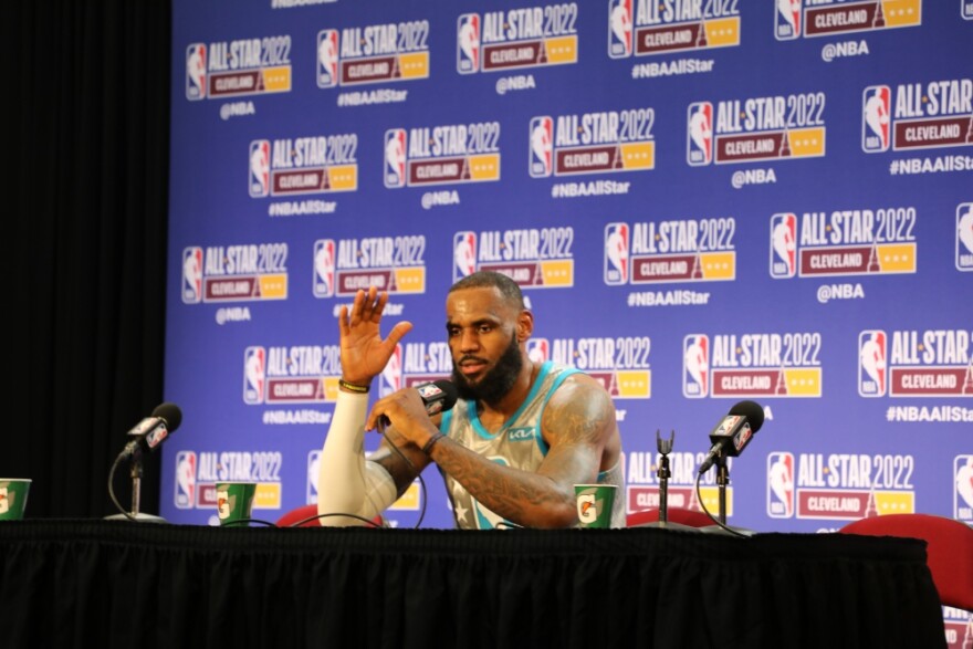 LeBron James after the All-Star game. 