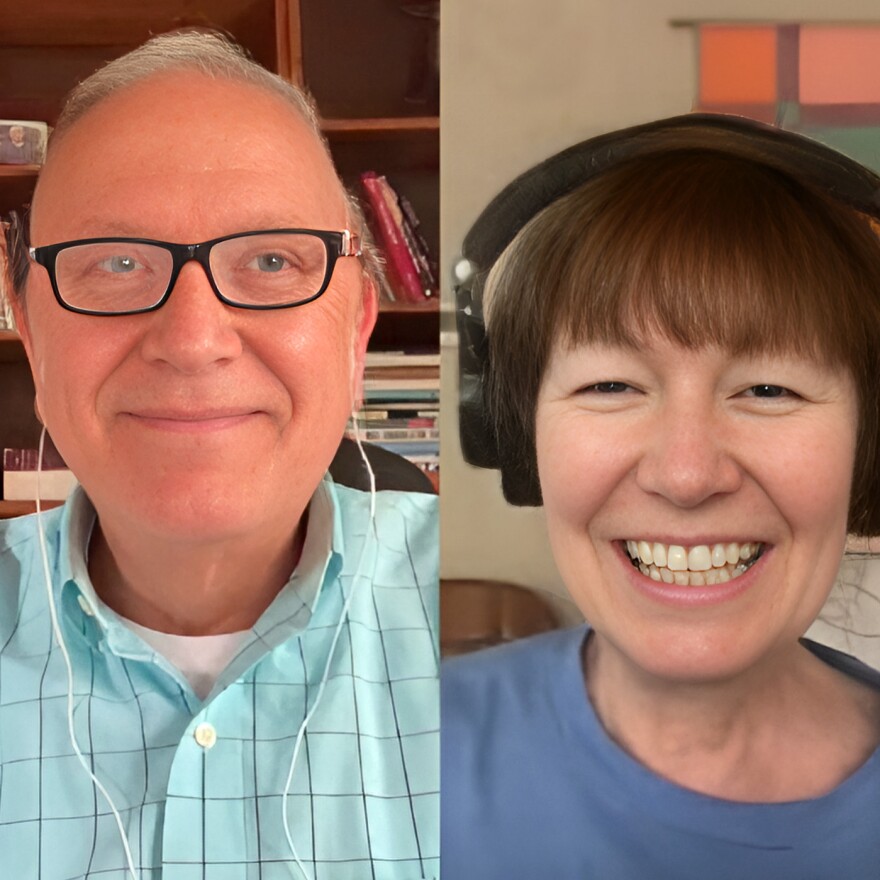 AJ Busé (left) and Lisa Koepke.