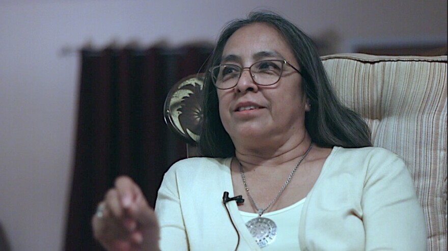 Maria Sajquim de Torres of Jesuit Refugee Services in El Paso, Texas.