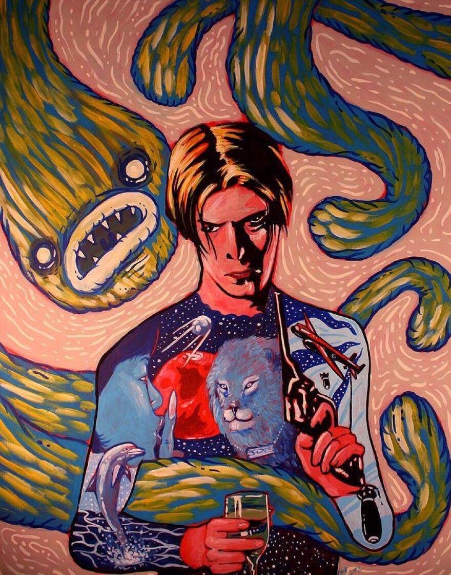 Davis Art Center Logo for 'Paint Me a Song' exhibition.