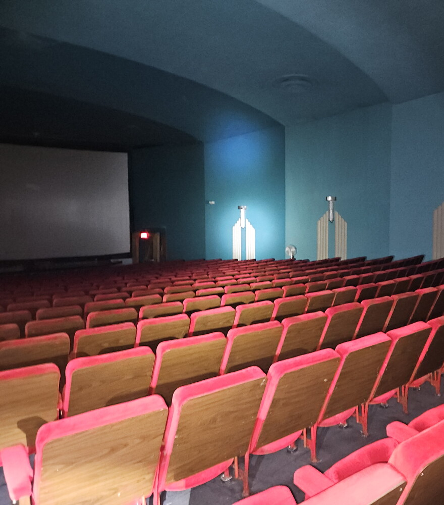 Seating inside the Englewood Theater in Independence, Missouri, which was closed in 2007.