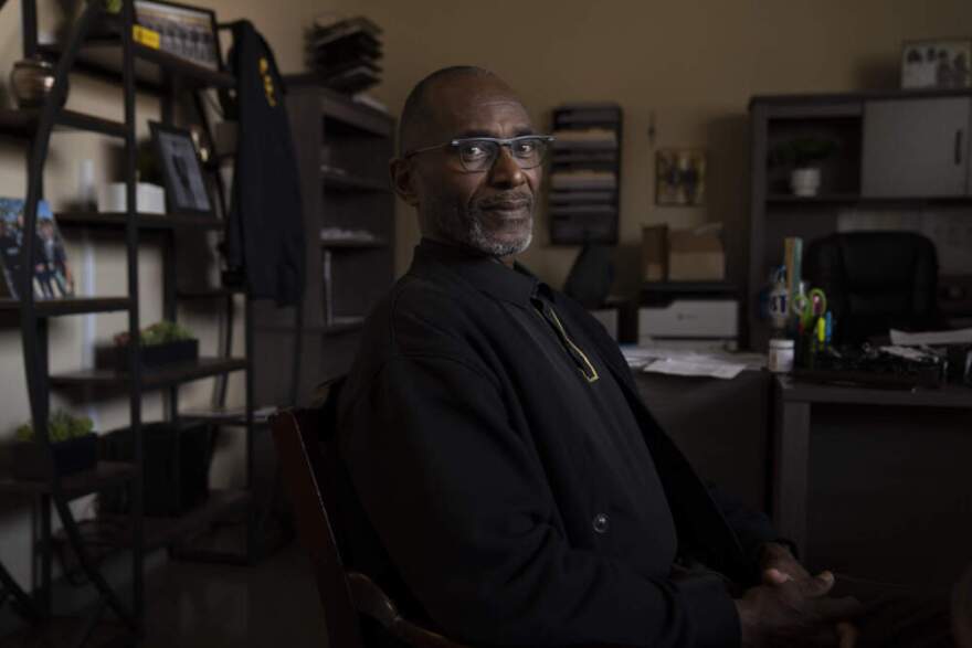 Interim Director Paul Timmons poses for a portrait in his office at the Oklahoma County Jail in Oklahoma City, Oklahoma on Thursday August 21, 2025. 
CREDIT: Nick Oxford for Here and Now