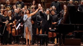 Pianist Yuja Wang and conductor Gustavo Dudamel, both among the classical nominees in the 66th Grammy Awards.
